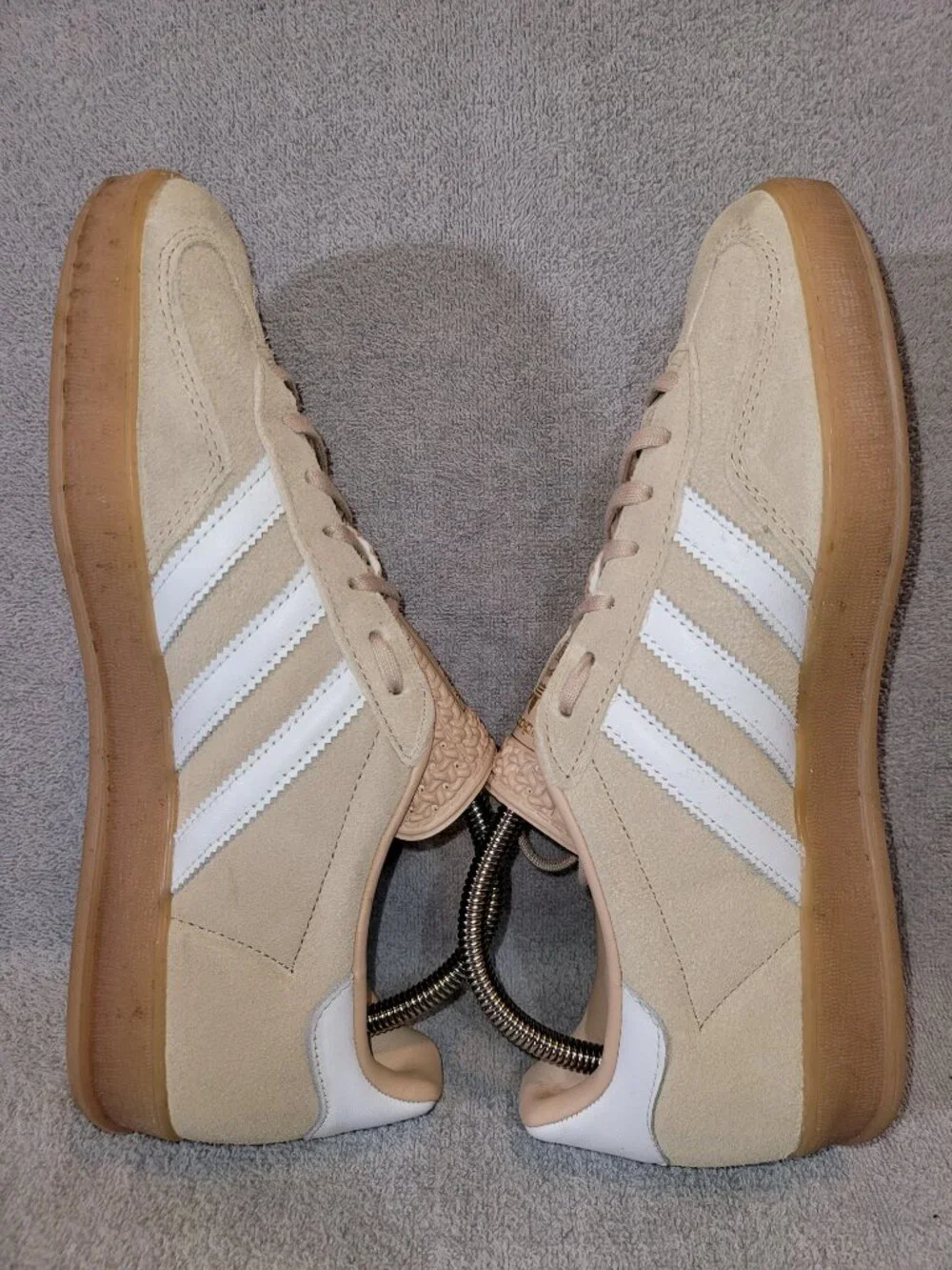 Adidas Gazelle Womens Size 9.5 Magic Beige White adidas gazelle